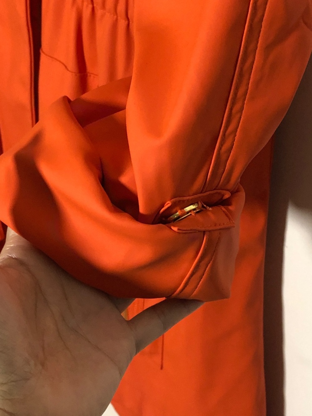 Ciao Milano Rain Jacket In Orange Size S - Picture 11 of 13